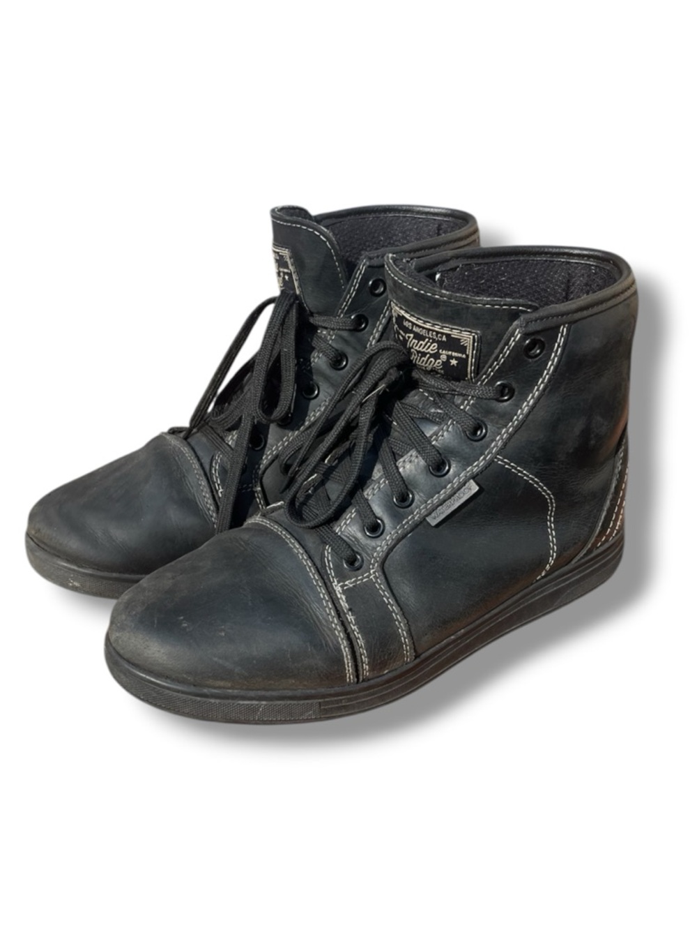 Indie Ridge Black Motorcycle Boots - “Crow” model